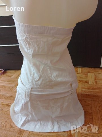 Бяла рокличка с коланче, снимка 5 - Рокли - 42909803