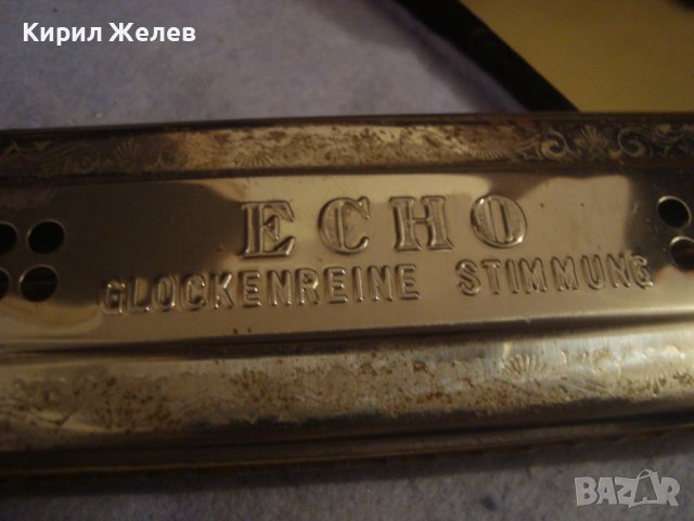 M. HONER Trade Mark MADE in GERMANY ECHO GLOCKENREINE STIMMUNG Стара УСТНА ХАРМОНИКА ХОНЕР 30938, снимка 9 - Антикварни и старинни предмети - 38108270