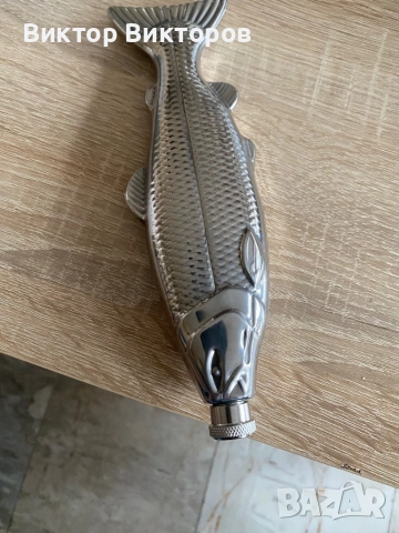 Метална бутилка риба, снимка 2 - Декорация за дома - 52196184