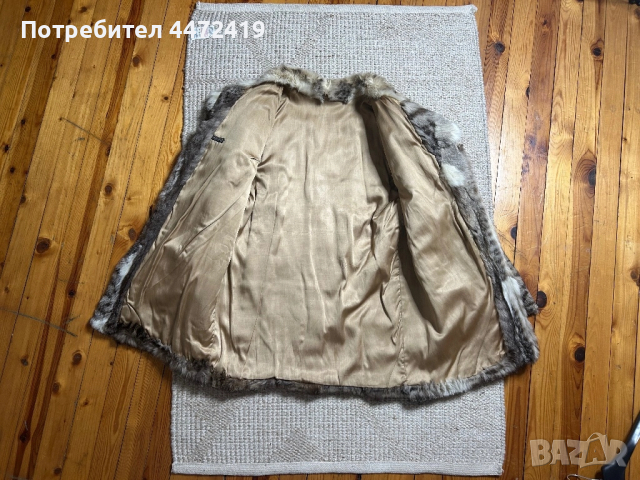 Дамско зимно палто от заек, снимка 3 - Палта, манта - 52231736