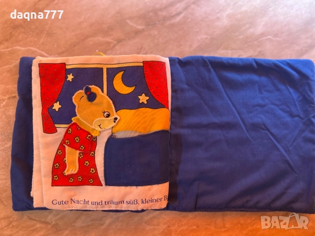 Книга от плат GoBo, книга за лека нощ, книга за бебета, книжка с картинки, хващане, усещане, учене, , снимка 6 - Други - 51678308