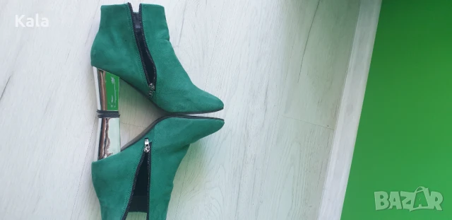 Боти зелени, снимка 2 - Дамски боти - 50943769