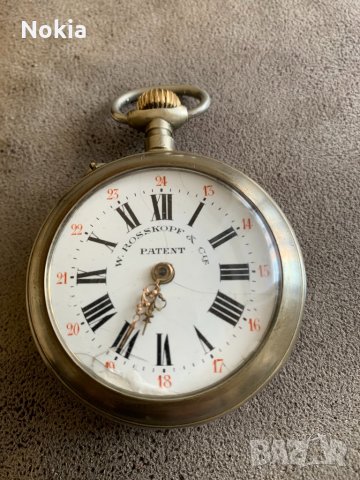 W. Rosskopf & CIE PATENT pocket watch – approx. 1900, снимка 1