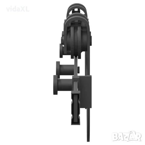vidaXL Комплект механизъм за плъзгаща врата, 183 см, стомана, черен, снимка 6 - Железария - 56147423