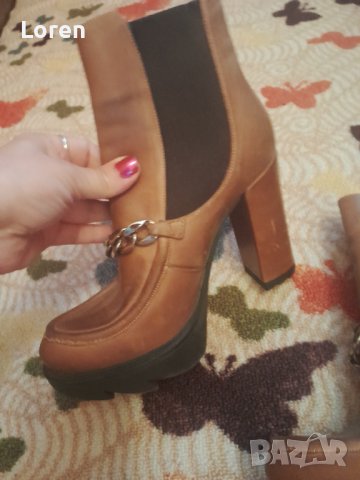Дамски италиянски кафеви боти , снимка 5 - Дамски боти - 42344242