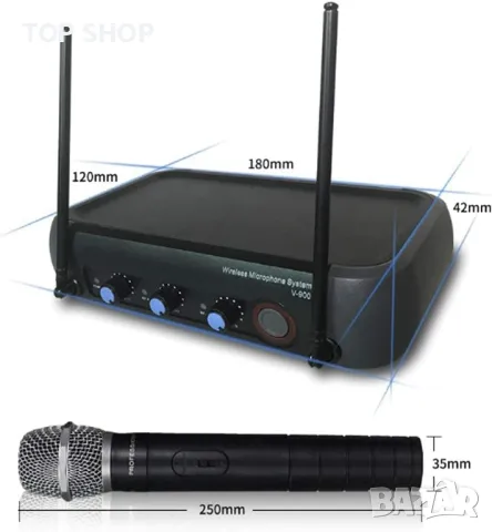 Комплект професионални безжични микрофони AMMOON AM 268, снимка 9 - Микрофони - 48492516