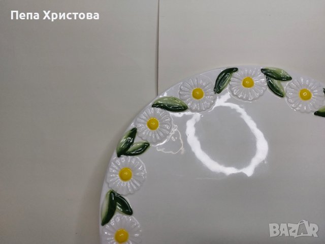 Плато за торта 3Д керамика Bassano, снимка 6 - Прибори за хранене, готвене и сервиране - 40685350