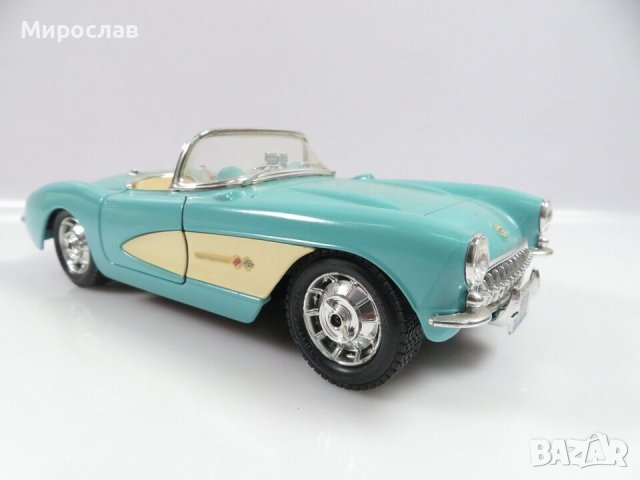 1:24 Bburago Chevrolet Corvette ИГРАЧКА КОЛИЧКА МОДЕЛ, снимка 3 - Колекции - 44498489