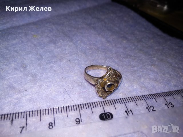 СТАР СРЕБЪРЕН ПРЪСТЕН СРЕБРО 925 с ПРАЗНО ГНЕЗДО За ВГРАЖДАНЕ на СКЪПОЦЕНЕН КАМЪК 34415, снимка 11 - Антикварни и старинни предмети - 39654073