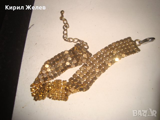 ПОЗЛАТЕНА ФИНА РЕТРО ГРИВНА АРТ ПЛЕТКА 7267, снимка 5 - Гривни - 31247334