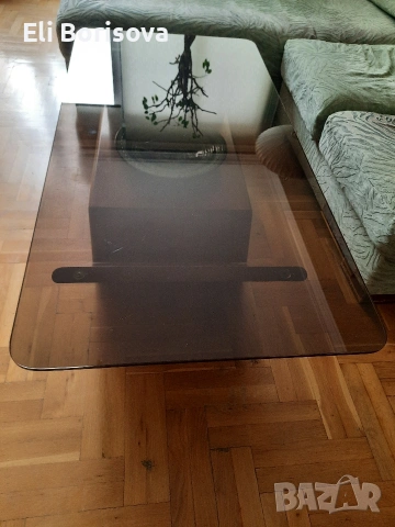 Уникална холна маса арт дизайн със стъкло 160/65/45 , снимка 2 - Маси - 54082873