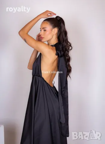 Черна дамска рокля , снимка 4 - Рокли - 49293118