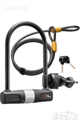 Ключалка/катинар за велосипед Via Velo + Стоманено въже