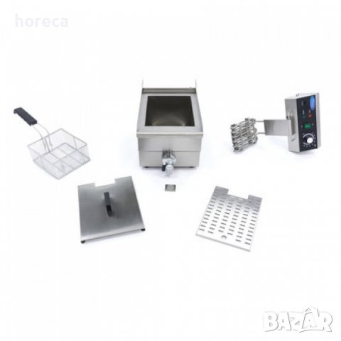 Професионален фритюрник 10 литра - с кран, снимка 3 - Обзавеждане на кухня - 40193890