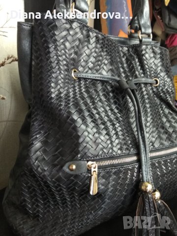 Голям размер дамска чанта, в сиво - 20лв., снимка 6 - Чанти - 42183422