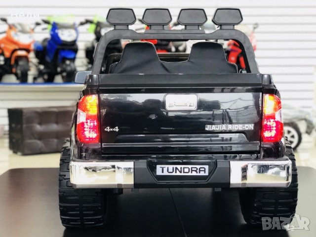 Акумулаторен джип TOYOTA Tundra 12V, лицензиран, с меки гуми, кожена седалка, снимка 9 - Детски велосипеди, триколки и коли - 37662069