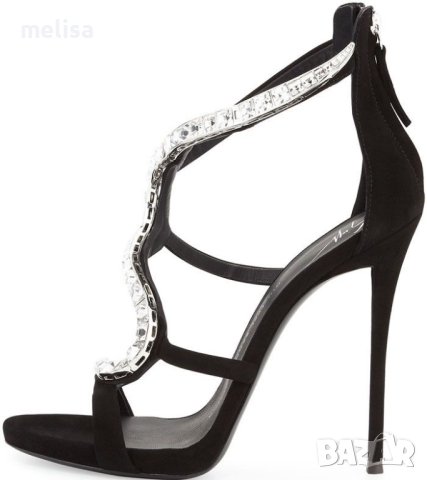 #Giuseppe #Zanotti Venere емблематичен модел Велур и кристали Сандали, снимка 7 - Сандали - 40248291