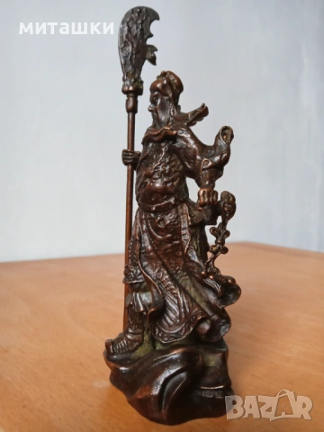 Метална статуетка древен пълководец, снимка 3 - Статуетки - 53911086