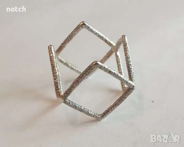 Сребърен пръстен, снимка 4 - Пръстени - 49976349