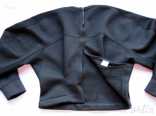 Блуза от неопрен в черно Barbara Bui, снимка 2 - Блузи с дълъг ръкав и пуловери - 29353693