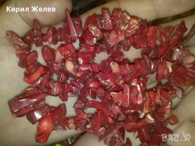 СТАРО НАТУРАЛЕН ЧЕРВЕН КОРАЛ КОЛИЕ 8139, снимка 7 - Антикварни и старинни предмети - 29636967