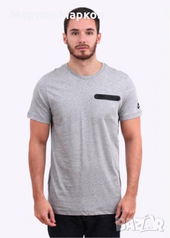 Nike Glory Pocket T-Shirt Men's Gray, снимка 6 - Тениски - 35030987