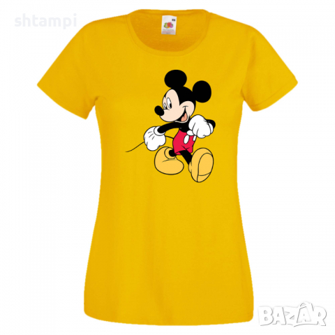 Дамска тениска Mickey Mouse 6 .Подарък,Изненада,, снимка 10 - Тениски - 36526483