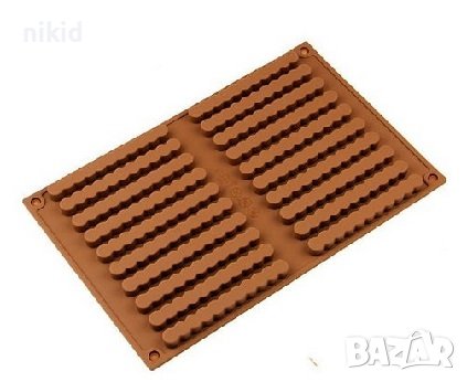 20 бр солети гризини пръчици къдрави солетки бар силиконов молд форма шоколад фондан и др, снимка 2 - Форми - 38329994