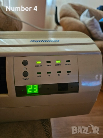 Вентилаторна печка DIPLOMAT, снимка 3 - Отоплителни печки - 54134756