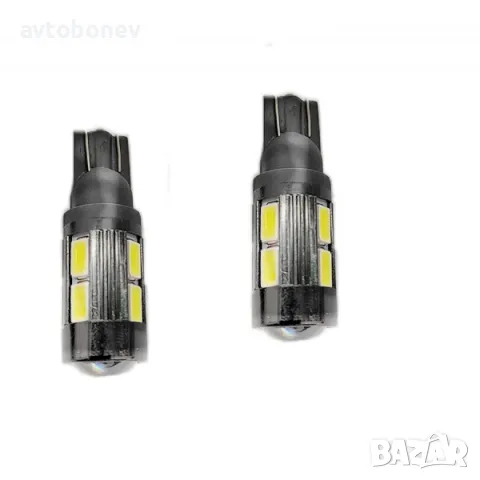 LED крушки-габарит T10(W5W)CANBUS к-т/2бр./-12-, снимка 2 - Аксесоари и консумативи - 47367075