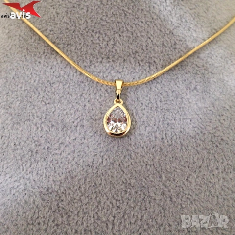 Комплект с 14К златно покритие 264187, снимка 6 - Бижутерийни комплекти - 54012428