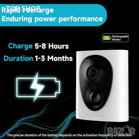 Безжични камери за сигурност virtavo,, снимка 2 - Комплекти за видеонаблюдение - 48697691