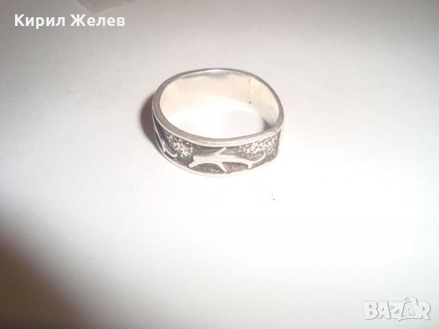 СРЕБЪРЕН ПРЪСТЕН с ДЕЛФИНИ АРТ ДИЗАЙН СРЕБРО 925 ОКСИДИРАН ТИП ХАЛКА 4083, снимка 12 - Пръстени - 30396197