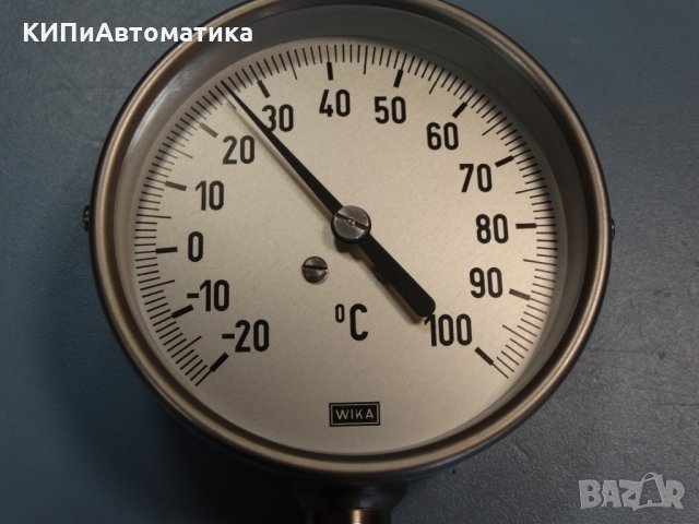 биметален термометър Wika ф100mm, -20+100°C, снимка 2 - Резервни части за машини - 34452528