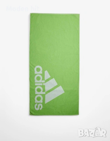 Оригинал! ADIDAS Swim Towel Large Green плажна кърпа 100% памук, 70×140 см., снимка 2 - Хавлиени кърпи - 54327741