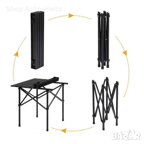 Къмпинг маса–преносима сгъваема маса, 53.5x50x50см, снимка 4 - Къмпинг мебели - 54240748
