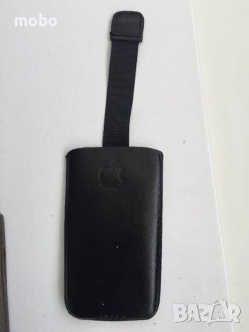 Нов калъф-джоб с издърпване за телефони Нокиа, цвят черен, естествена кожа, снимка 1