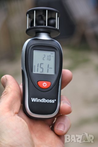 Ветромер Windboss Thermo-Anemometer с калъф, снимка 4 - Други спортове - 32045760