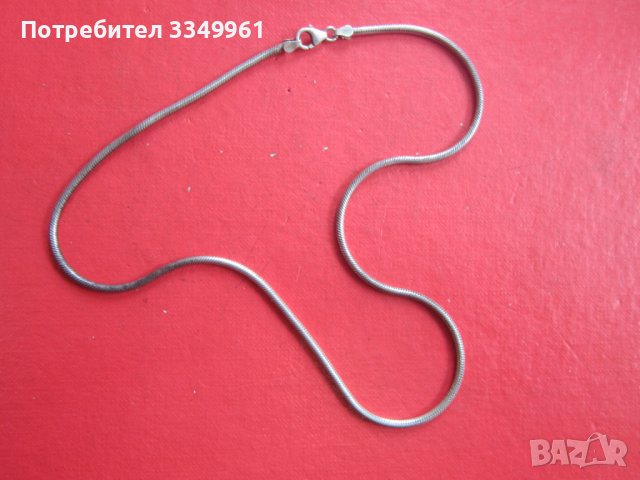 Уникална сребърна верижка ланец колие , снимка 2 - Колиета, медальони, синджири - 36622134