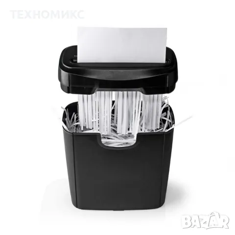 Шредер за хартия NEDIS, A4, 10l, 190W, 2.5m/min, ABS, Черен, снимка 4 - Други - 49189843