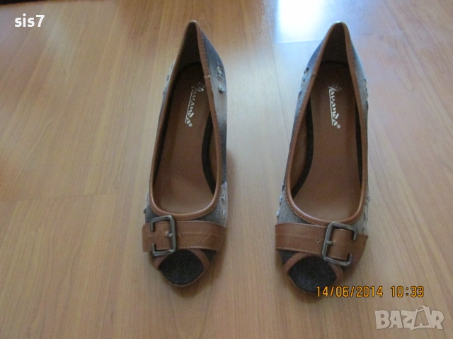 нови обувки-сандали тип дънкови внос от Англия, снимка 4 - Дамски ежедневни обувки - 52008193