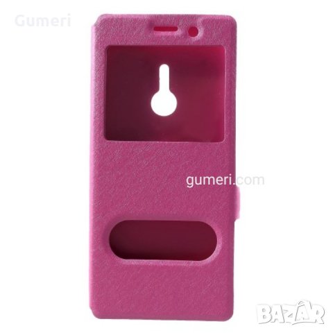 Sony Xperia XZ3 Калъф тип тефтер с прозорец , снимка 17 - Калъфи, кейсове - 30567320