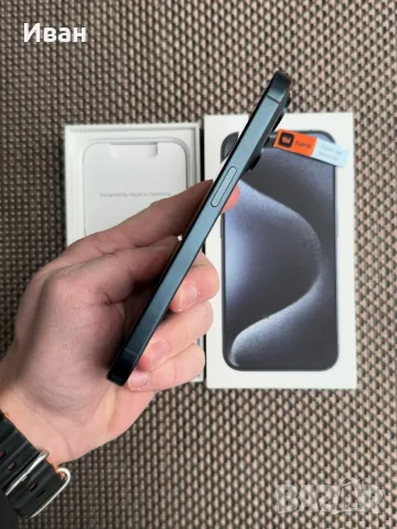 ЛИЗИНГ*53лв/м Phone 15 pro 128*BLUE айфон 15 про син, снимка 9 - Apple iPhone - 49127433
