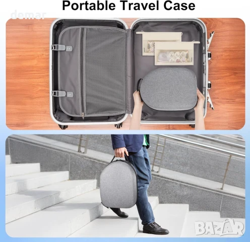 Твърд калъф за носене Dreaazhi, съвместим с Meta Quest 3S/Quest 3, аксесоари за VR, снимка 6 - Други игри и конзоли - 50595304