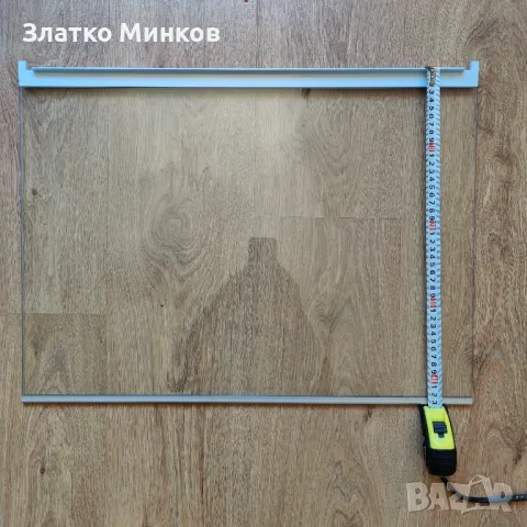 Стъклен рафт за хладилник 70см френски врати side by side, снимка 2 - Хладилници - 49434227