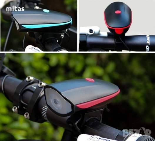 Предна LED светлина за велосипед с USB зареждане и Електронен звънец, снимка 11 - Аксесоари за велосипеди - 29395374