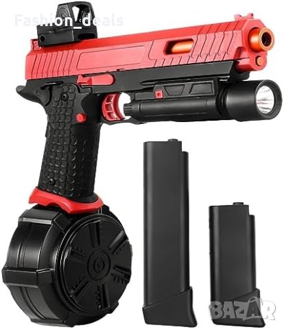 Нов детски пистолет Gel Blaster JM-X5 за външни игри: Вградена батерия и 3 хопера, снимка 1 - Други - 42552059