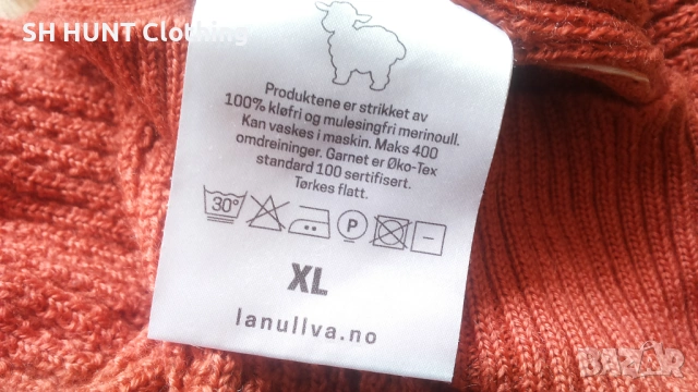 LANULLVA Hustadvika 2.0 Wool Sweater Half Zip 100% Merino Wool размер L / XL термо блуза - 2617, снимка 13 - Пуловери - 54342983