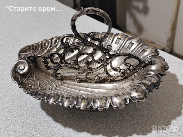 Антикварен Посребрен Лъжичник WMF, снимка 3 - Антикварни и старинни предмети - 52347519