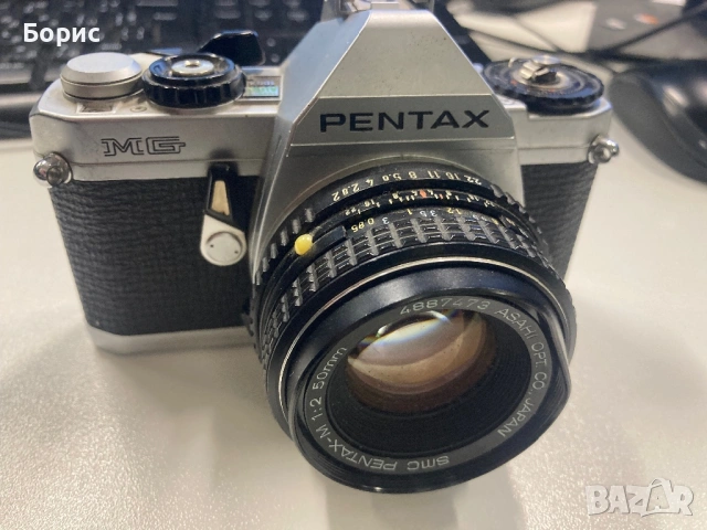 Pentax MG 35mm SLR Film Camera,за части, снимка 12 - Фотоапарати - 53307431